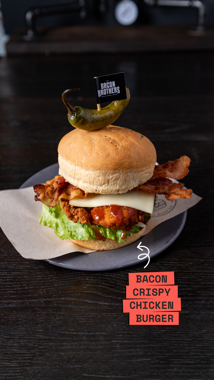 Crispy chicken burger